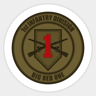 1st Infantry Division (subdued) Sticker